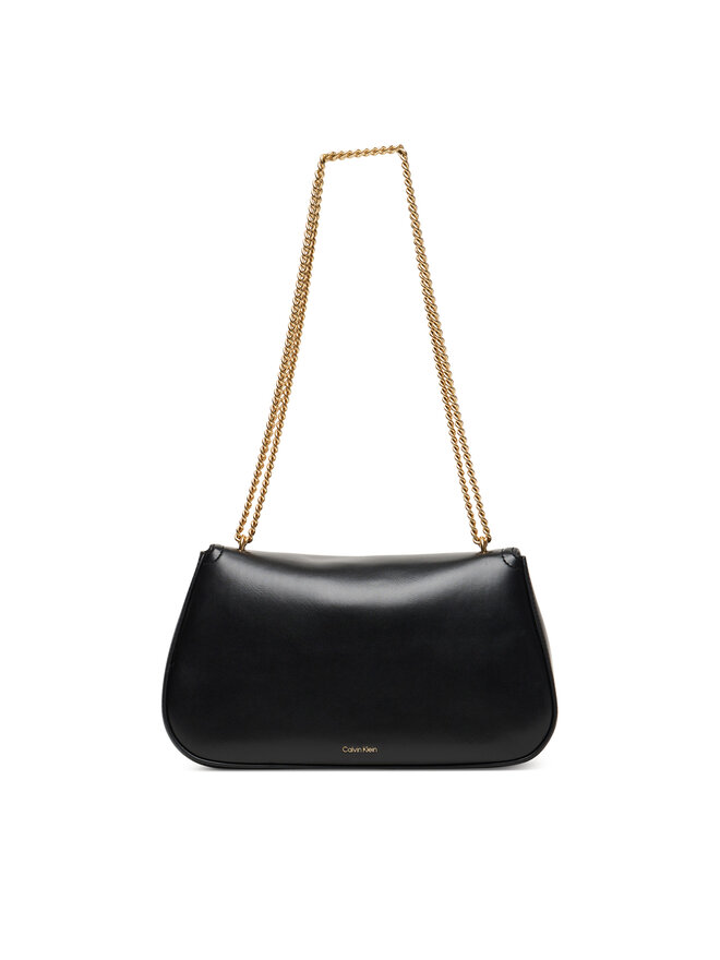 Calvin Klein Ročna torba Calvin Klein Ck Convertible Chain Medium Bag LV04F3171G Črna