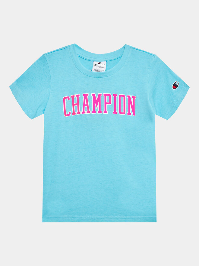 Champion Champion Marškinėliai Bookstore 404658 Mėlyna Regular Fit
