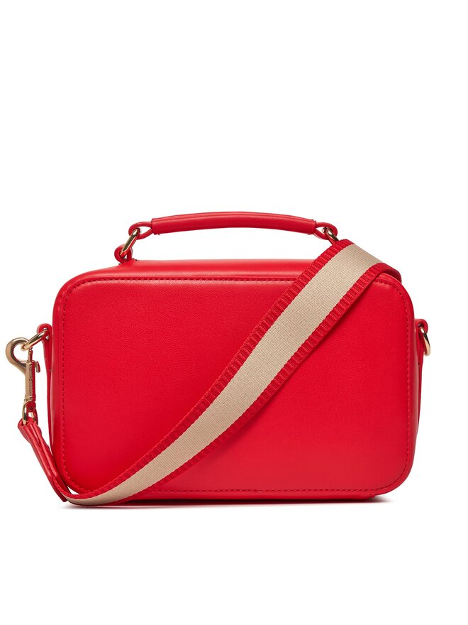 Tommy Hilfiger Ročna torba Tommy Hilfiger Iconic Tommy Camera Bag Mono AW0AW16083 Rdeča