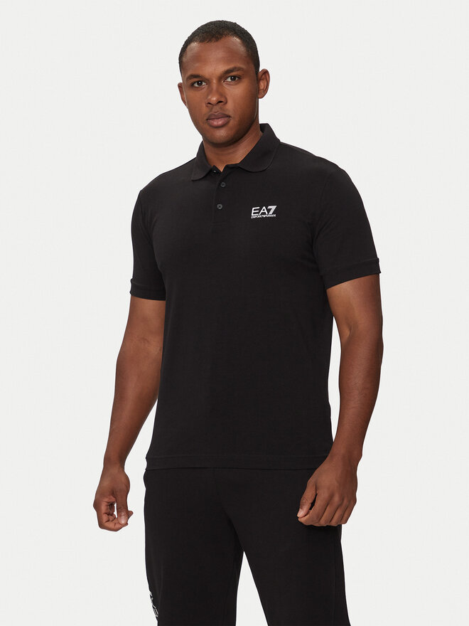 EA7 Emporio Armani EA7 Emporio Armani Поло 8NPF14 PJVQZ 1200 Чорний Regular Fit