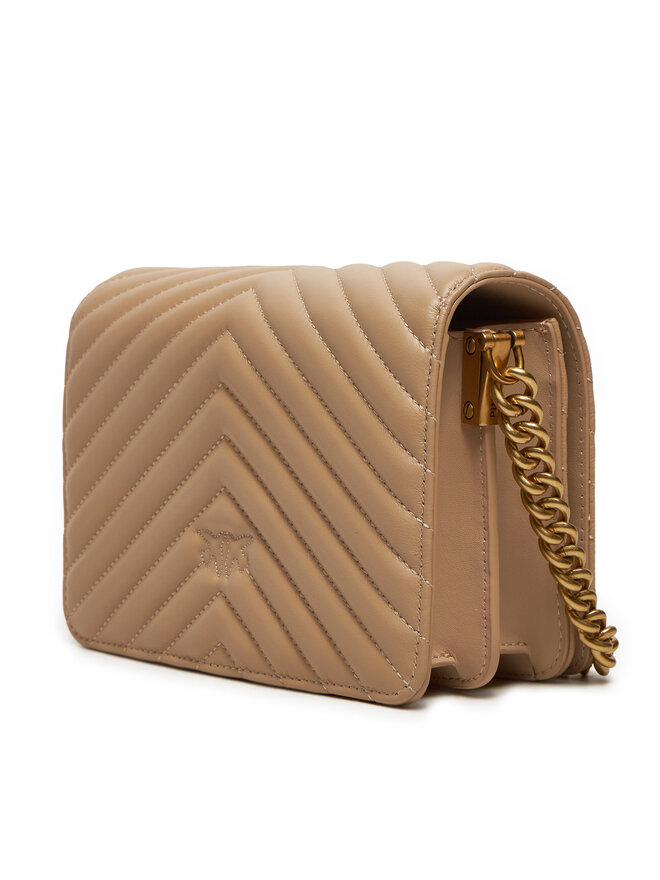 PINKO Kabelka Pinko Love Click Mini AI 24-25 PLTT 100067 A0GK Béžová