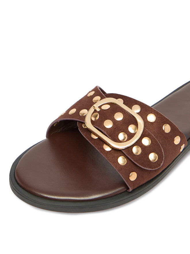 DeeZee Pantoletten DeeZee CEO-LB-F9963-YLD Braun