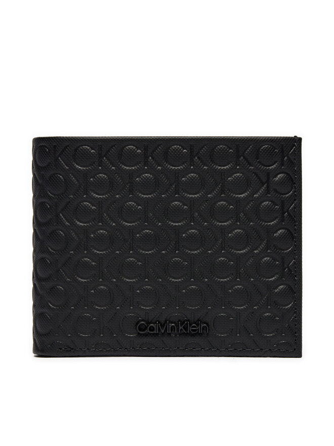 Calvin Klein Μεγάλο Πορτοφόλι Ανδρικό Calvin Klein Ck Must Mono Bifold 5Cc W/Coin K50K511941 Μαύρο