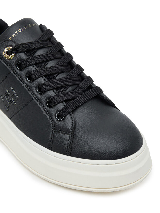 Tommy Hilfiger Сникърси Tommy Hilfiger Low Cut Lace-Up T3A9-33985-1355 Черен