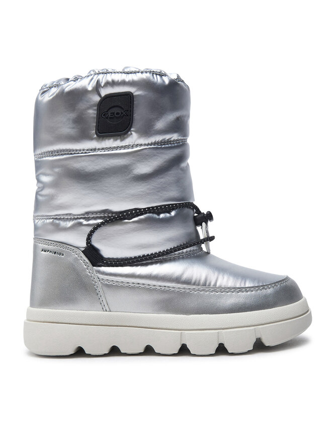 Geox Schnürschuhe Geox J46HWB 0LVNF C1007 S Grau