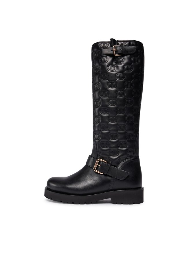 TWINSET Oficerki TWINSET 232TCT058 Czarny