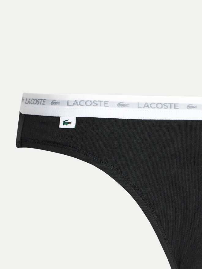 Lacoste Lacoste Set 3 parov spodnjih hlačk 8F1338 Črna