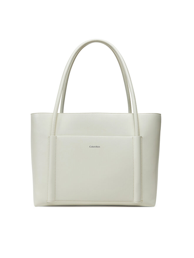 Calvin Klein Borsetta Calvin Klein Ck Linn Medium Shopper K60K613110 Bianco