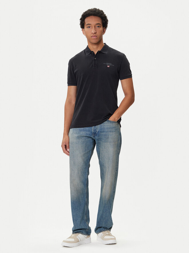 Napapijri Napapijri Poloshirt Elbas NP0A4GDL Schwarz Regular Fit