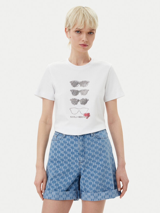 KARL LAGERFELD KARL LAGERFELD Camiseta A2W17103 Blanco Regular Fit