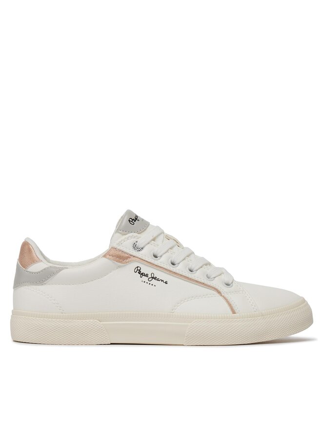 Pepe Jeans Sneakersy Pepe Jeans Kenton Mix W PLS31560 Bílá