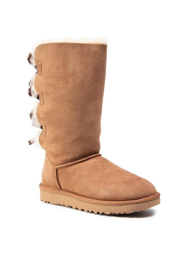 Tall black uggs with bows 2025