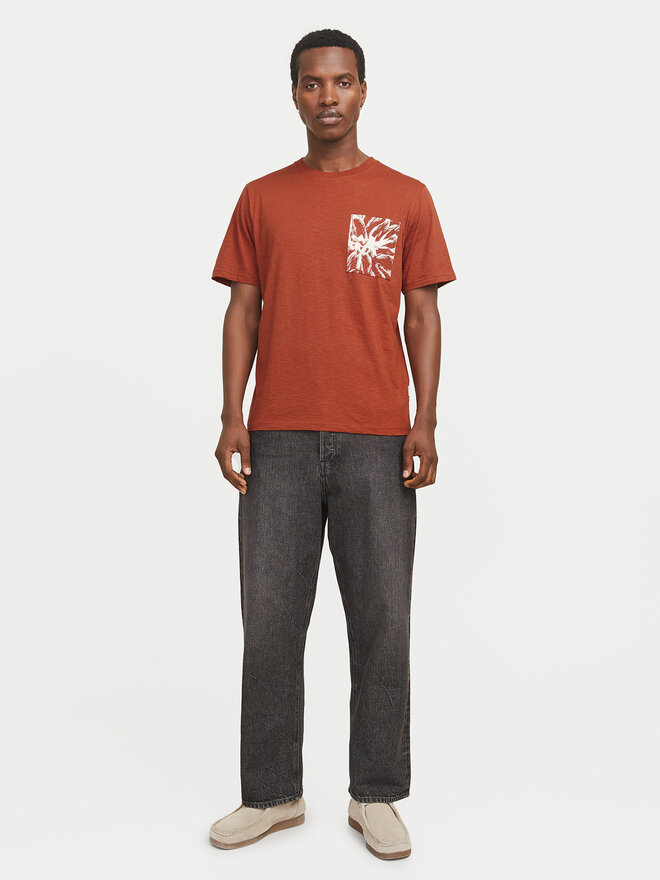 Jack&Jones Jack&Jones Majica Split 12272995 Rjava Regular Fit