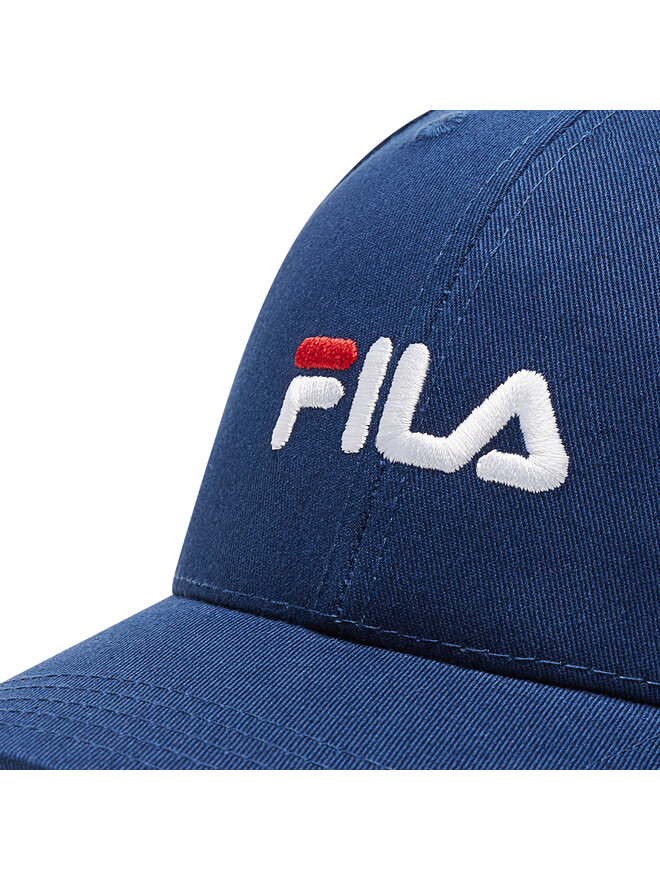 Fila Czapka z daszkiem Fila Brasov 6 Panel Cap With Linear Logo Strap Back FCU0019 Granatowy