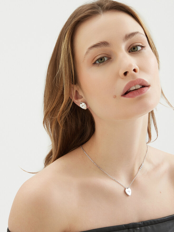 Guess Náušnice Guess JUBE05 058JW Strieborná