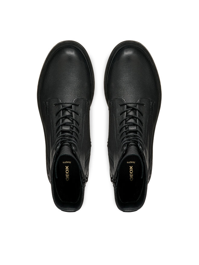 Geox Schnürschuhe Geox D Swelen D665GH 81 C9999 Schwarz