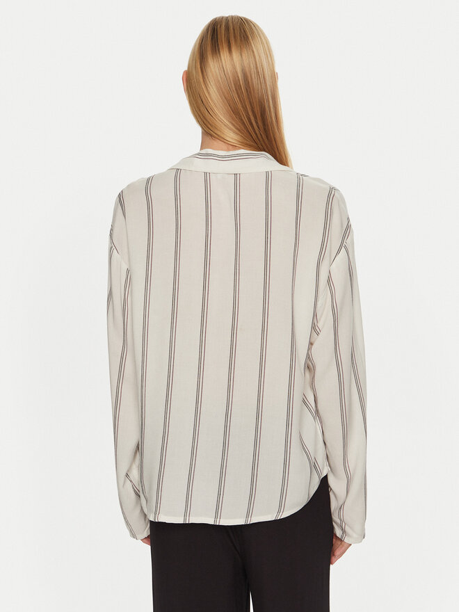 Tommy Hilfiger Tommy Hilfiger Pižamos marškinėliai UW0UW05614 Écru Relaxed Fit