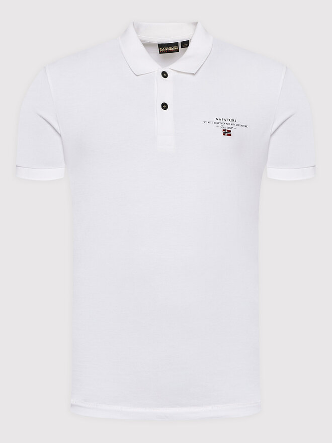 Napapijri Napapijri Polo Elbas Jersey NP0A4GB4 Λευκό Regular Fit