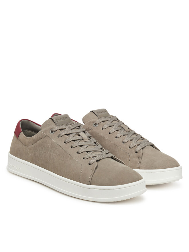 Calvin Klein Sneakersy Calvin Klein Low Top Lace Up Nu HM0HM01758 Sivá