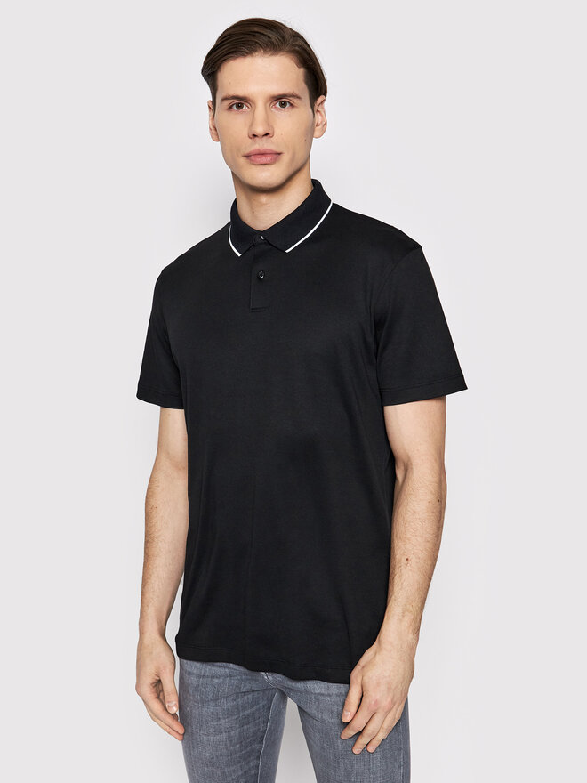 Selected Homme Selected Homme Pólóing Leroy 16082844 Fekete Regular Fit