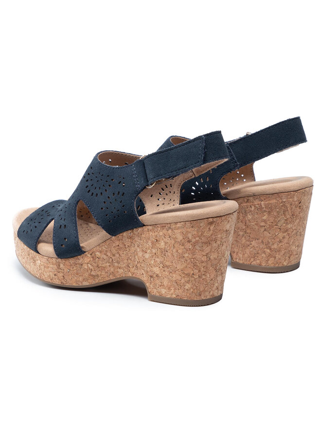 Clarks Szandál Clarks Giselle Bay 261594474 Sötétkék