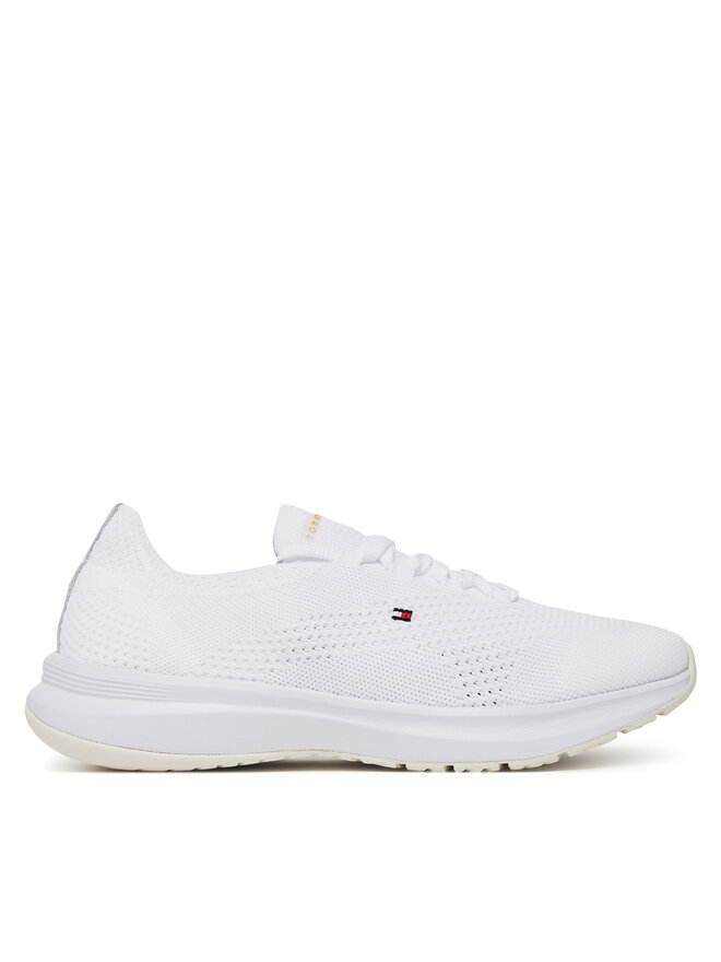 Tommy Hilfiger Sneakersy Tommy Hilfiger Th Knit Runner FW0FW08813 Biały