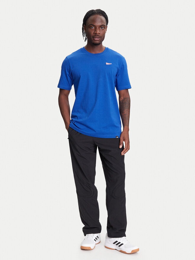 adidas adidas Marškinėliai Pennant Trim Graphic JL9227 Mėlyna Regular Fit