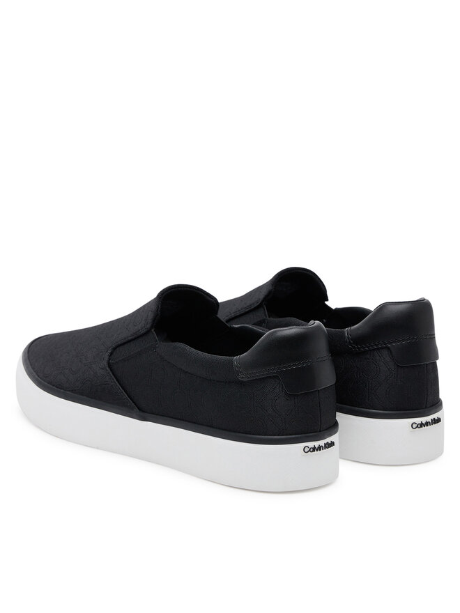 Calvin Klein Tenisówki Calvin Klein Vulc Slip On - Jacq HW0HW02411 Czarny