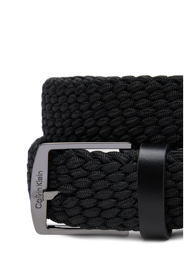 Calvin Klein Vyriškas Diržas Calvin Klein Ck Casual Elastic Braided 35Mm K50K512839 Juoda
