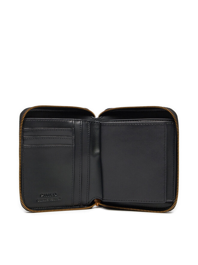 PINKO Mały Portfel Damski Pinko Taylor Zip Around AI 24-25 PCPL 100249 A1YB Czarny