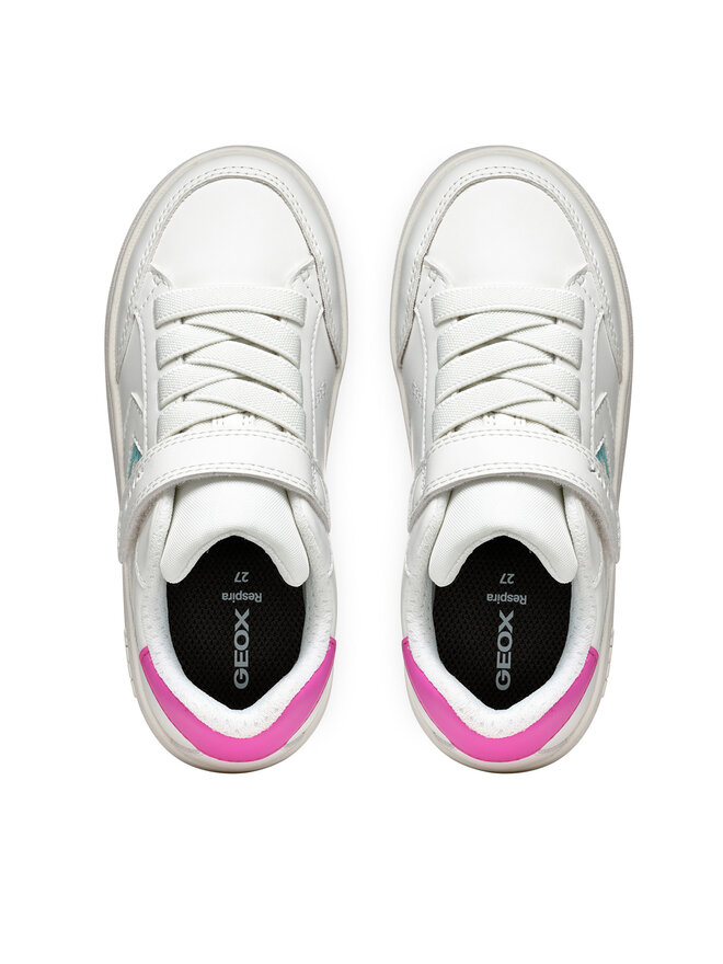 Geox Sneakersy Geox J Eclyper J55LRB 5411 C0563 S Biały