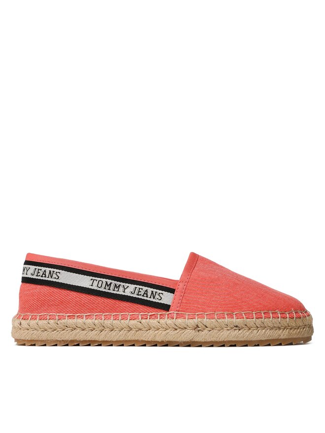 Tommy Jeans Еспадрили Tommy Jeans Tjw Flatform Webbing Espadrille EN0EN02362 Коралов