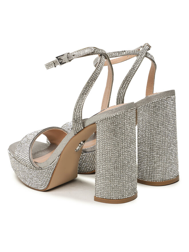 Steve Madden Sandály Steve Madden Lessa-R SM11002394-998 Stříbrná