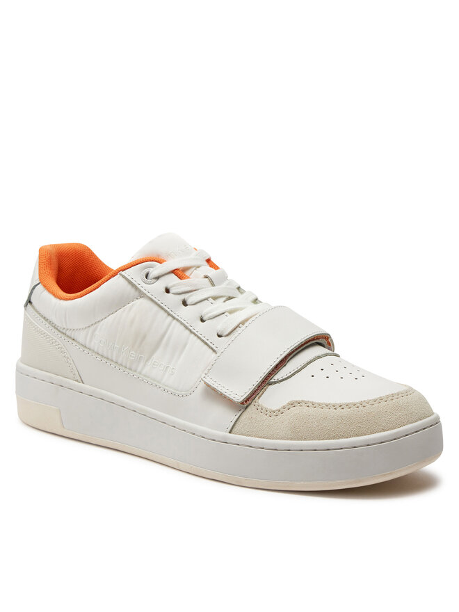 Calvin Klein Jeans Sneakersy Calvin Klein Jeans Basket Cupsple Velcro Softny YM0YM00609 Biały