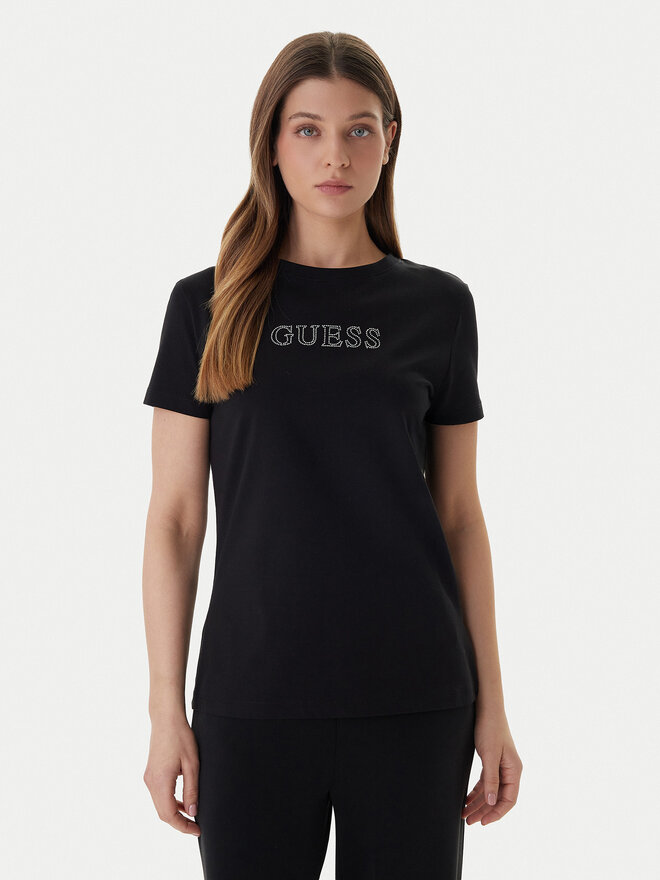 Guess Guess T-Shirt V3BI11 J1314 Schwarz Regular Fit