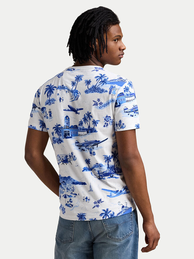 Polo Ralph Lauren Polo Ralph Lauren Футболка 710963814001 Голубий Custom Slim Fit
