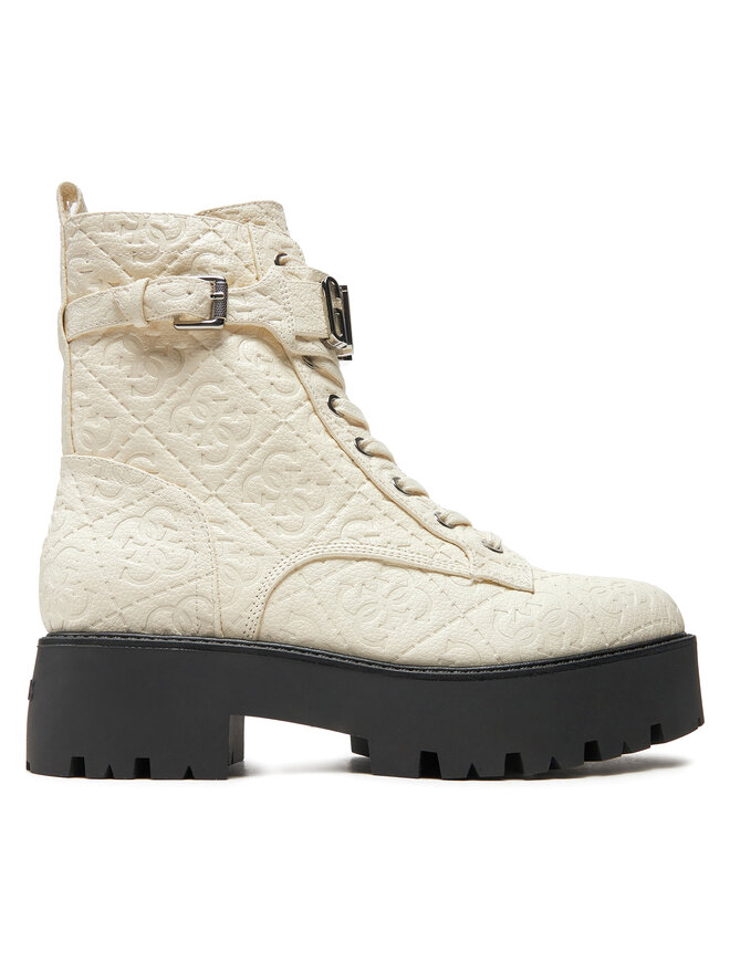 Guess Botki Guess Vaires FLTSOM FAL10 Biały