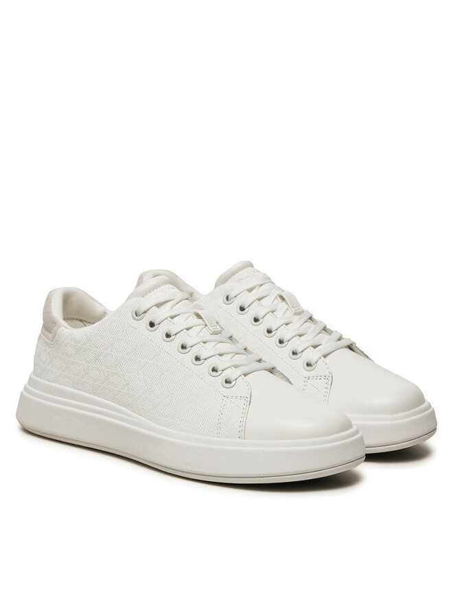 Calvin Klein Sneakers Calvin Klein Cupsole Lace Up Mono HW0HW02445 Alb