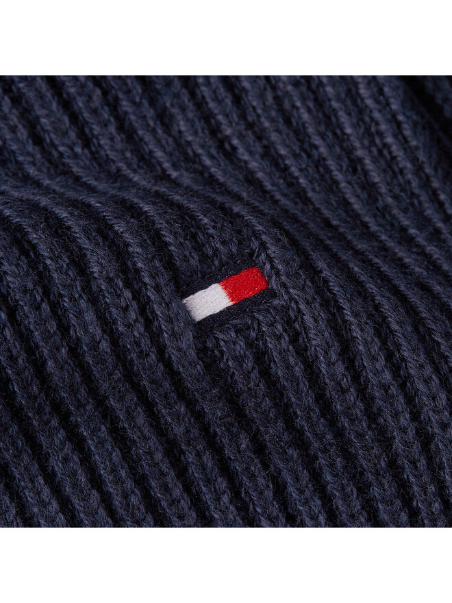 Tommy Hilfiger Šál Tommy Hilfiger Essential Flag Scarf AM0AM11480 Tmavomodrá