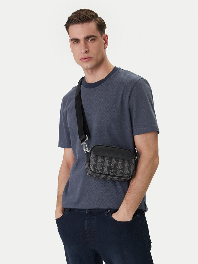 Lacoste Umhängetasche Lacoste S Reporter Bag NH3650LX Schwarz