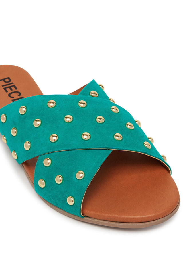 Pieces Pantoletten Pieces 17156837 Grün