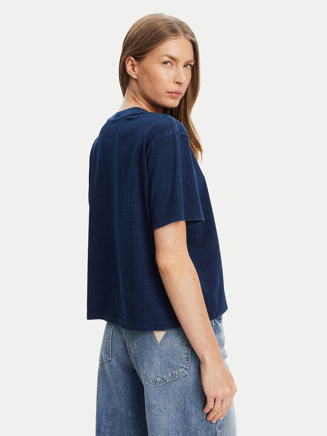 Guess Jeans Guess Jeans Póló W5GI20 KCTG1 Sötétkék Regular Fit