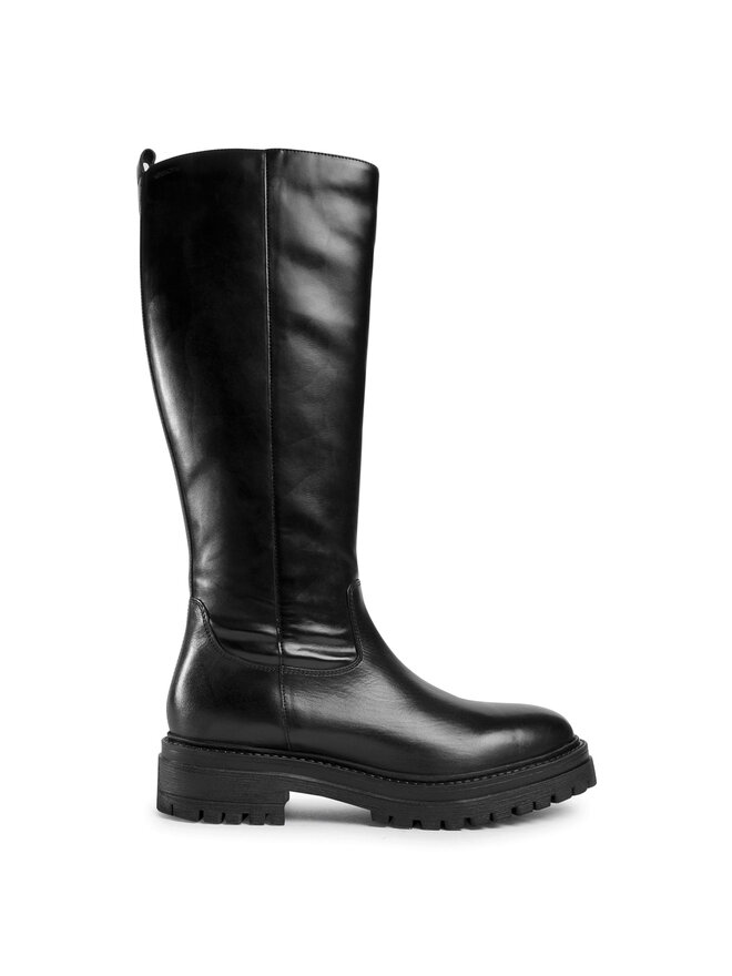 Geox Kozačky ve vojenském stylu Geox D Iridea C D04HRC 05443 C9999 Černá