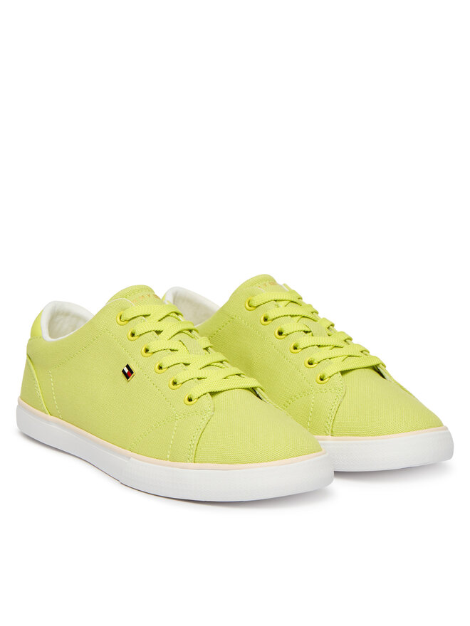 Tommy Hilfiger Sneakers aus Stoff Tommy Hilfiger Th Low Profile Vulc Canvas FW0FW09102 Gelb