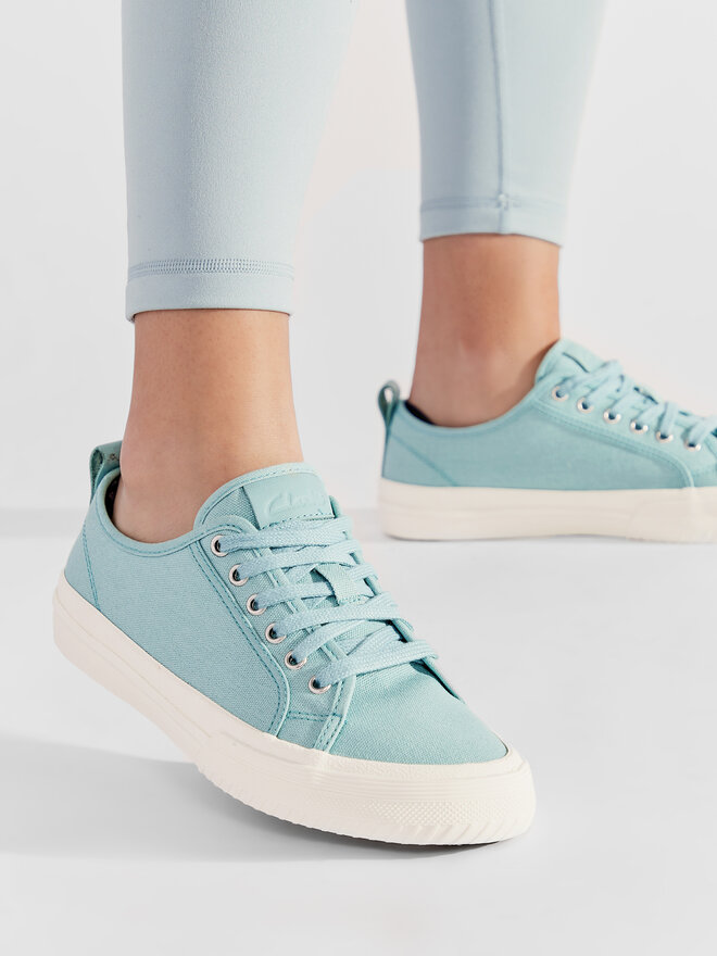 Clarks Кросівки Clarks Roxby Lace 26164981 Бірюзовий