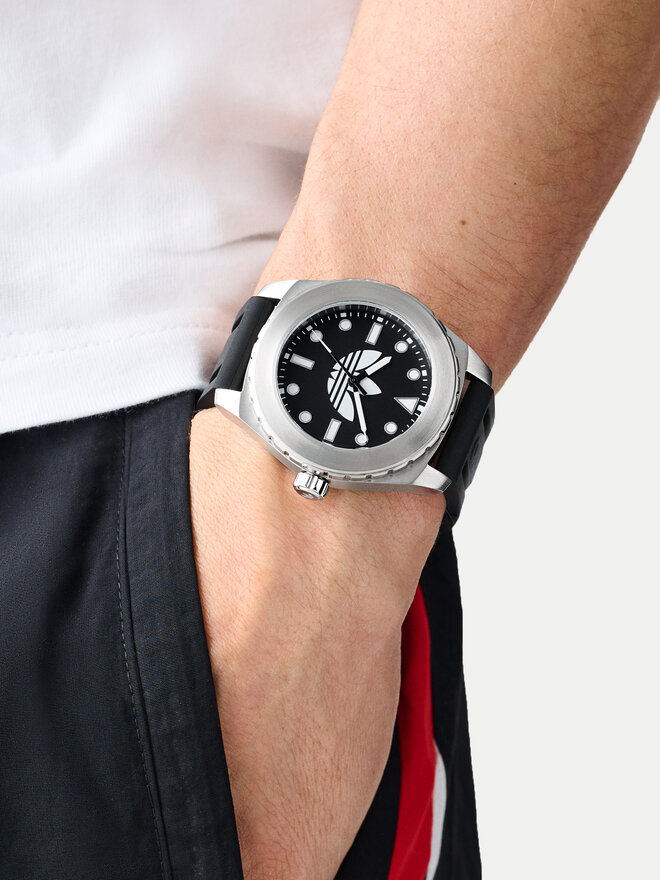 adidas Годинник adidas Discoverer One AOSY25021 Срібний