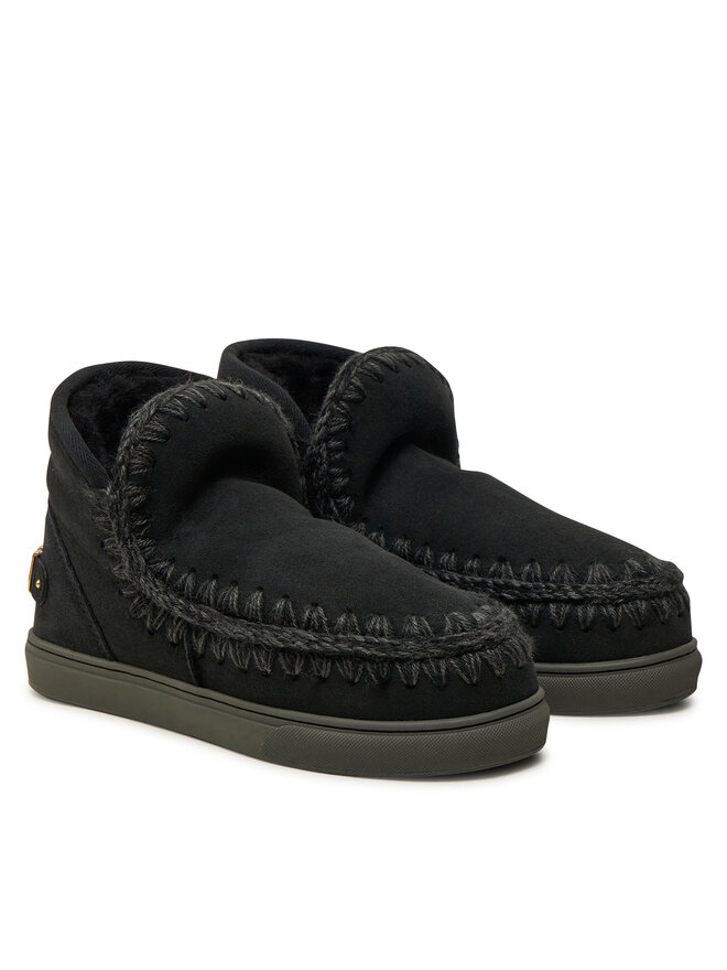 Mou Schneeschuhe Mou Eskimo Sneaker Big Metal Logo FW111008A Schwarz