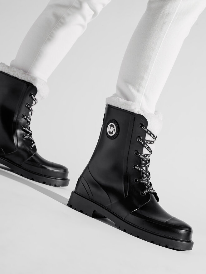 Bottes de pluie MICHAEL Michael Kors Montaigne Rainboot 40F1MNFB8Q Noir chaussures