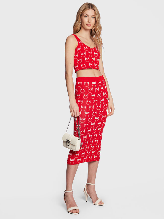 PINKO Pinko Top 100210 A0IS Rot Slim Fit