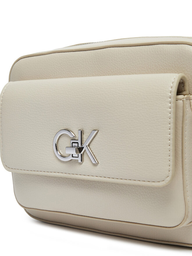 Calvin Klein Ročna torba Calvin Klein Re-Lock Camera K60K612538 Écru